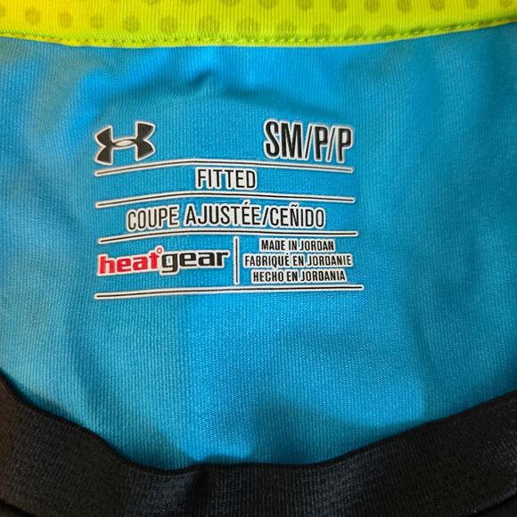 Under Armour Heatgear Men's Fitted Short Sleeve Compression Workout Shirt Sm - Picture 3 of 9